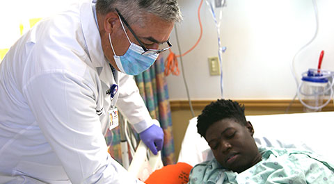 Dr. Arenas and Frederick Massey