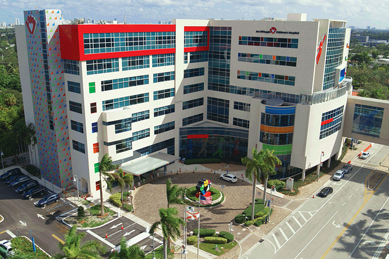 exterior of Joe DiMaggio Children's Hospital