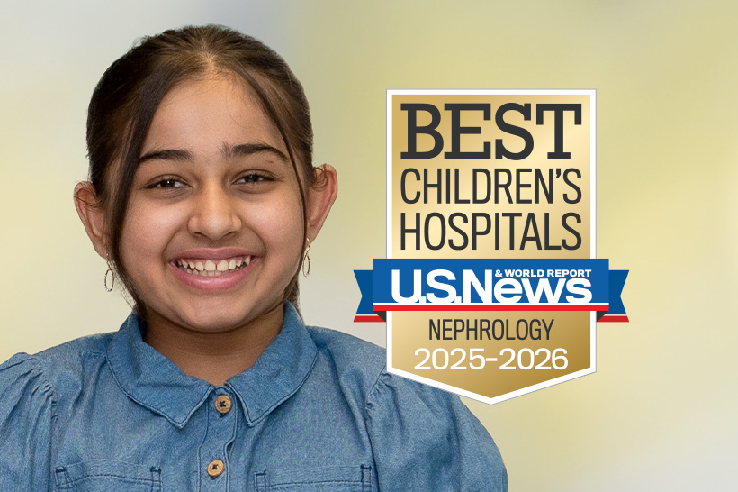 Joe DiMaggio Children’s Hospital has been named a U.S. News & World Report 2025-26 Best Children’s Hospital for Nephrology.