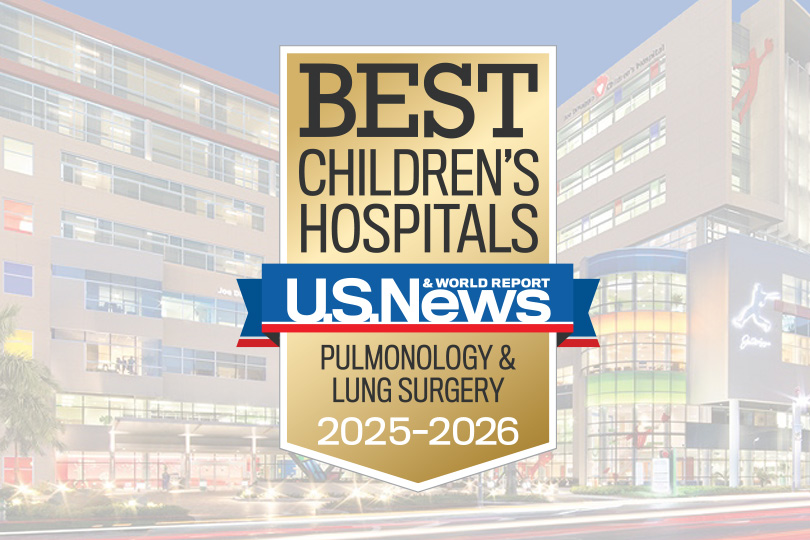 Joe DiMaggio Children’s Hospital has been named a U.S. News & World Report 2025-26 Best Children’s Hospital for Pulmonology.