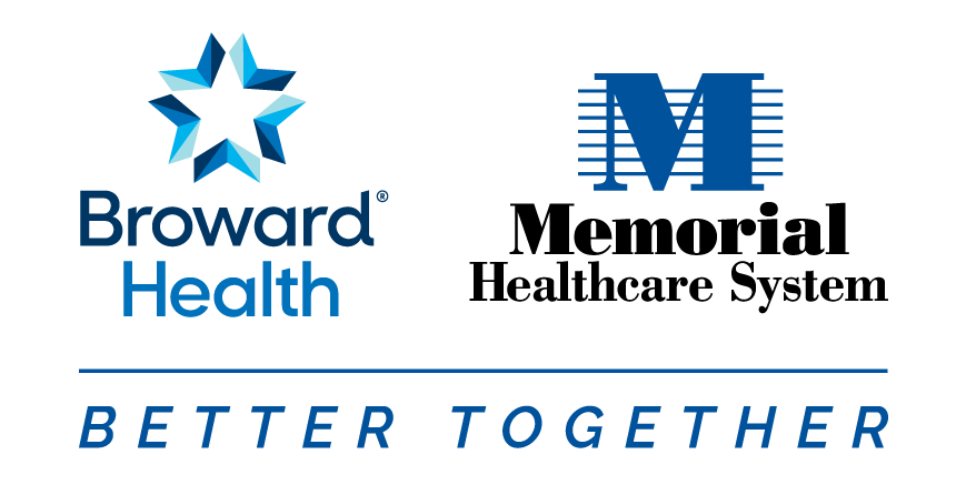 Broward Health and Memorial Healthcare System Logos Better Together Initiative