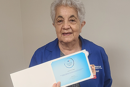 Laura, Volunteer Spotlight Award recipient