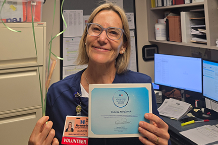 Victoria, Volunteer Spotlight Award recipient