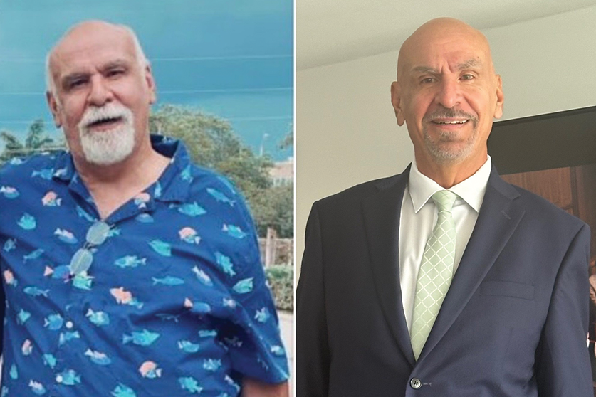 Peter Laredo before and after weight loss