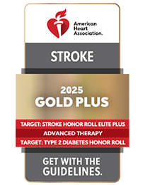 AHA Get with the Guidelines Stroke Gold Plus Certification logo